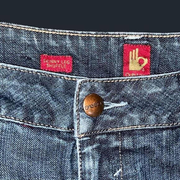 Vintage Sasson High Waisted Skinny Leg Shuffle Jeans Size 10 - Picture 5 of 5